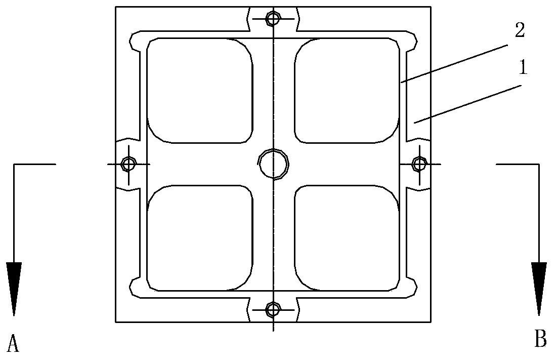 Laser processing clamp of medium substrate and application method thereof