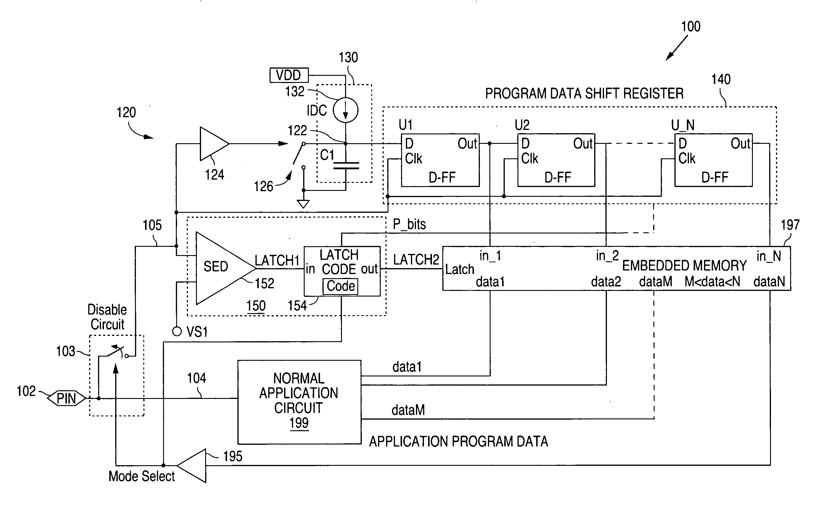 Clock-less serial data interface using a single pin