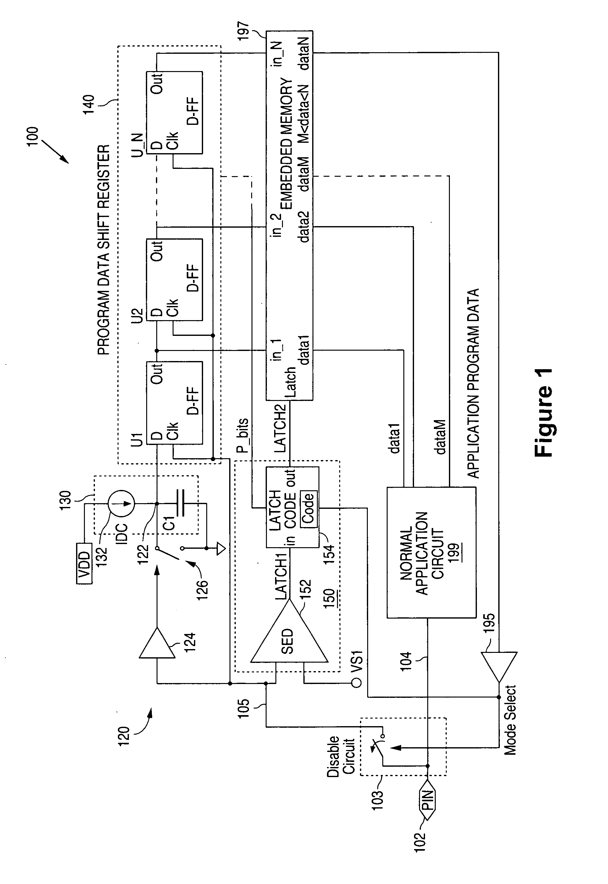 Clock-less serial data interface using a single pin