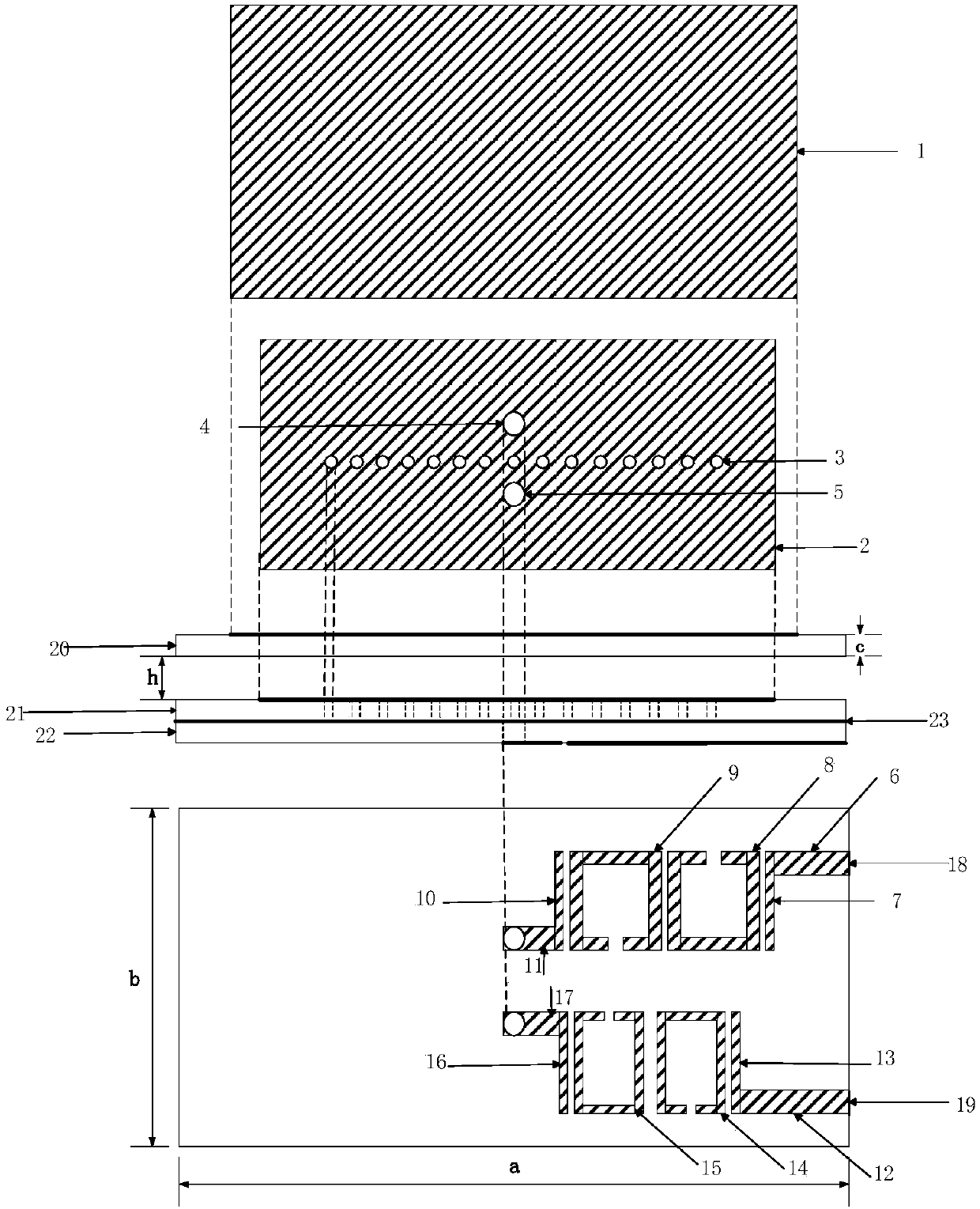 Filter duplex antenna based on open-loop resonator