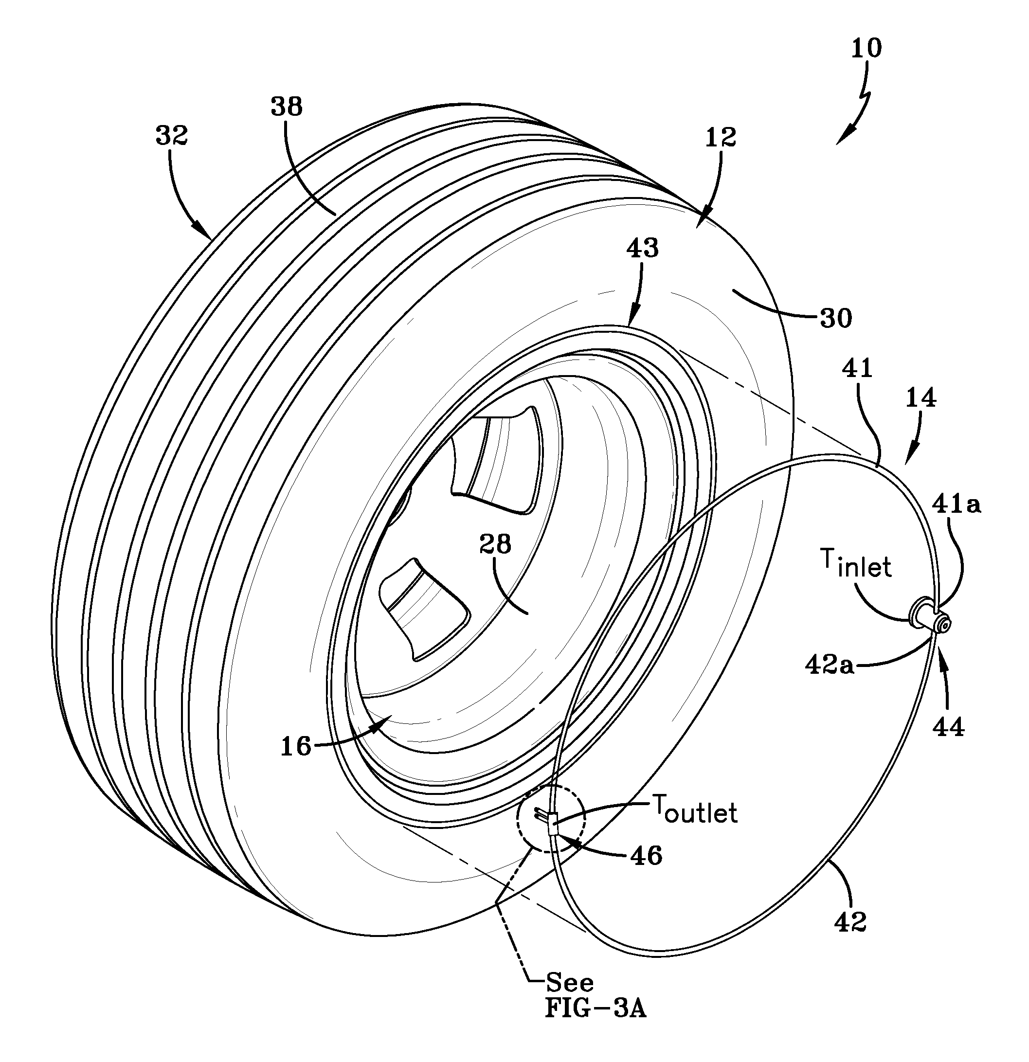 Self-inflating tire