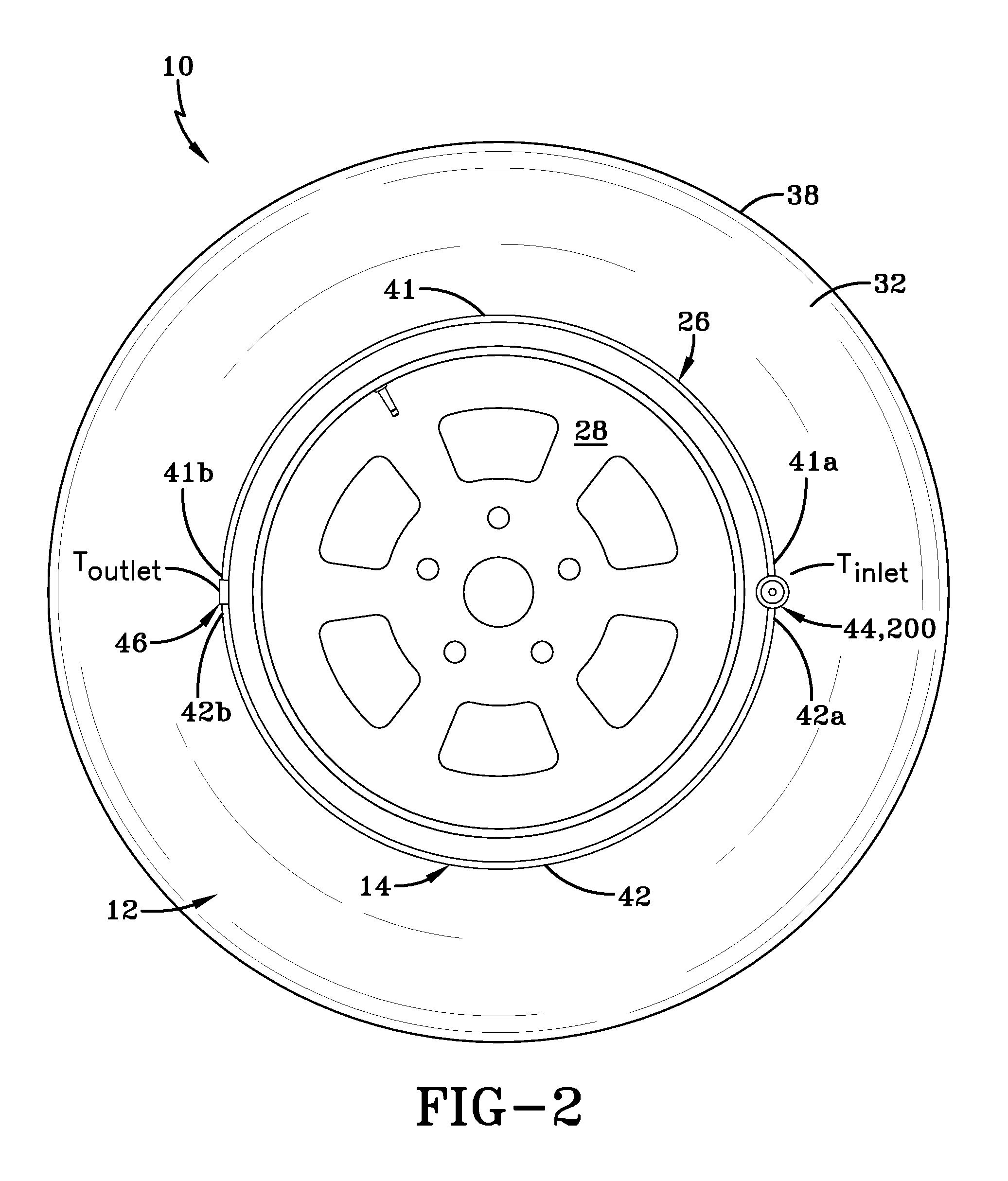 Self-inflating tire