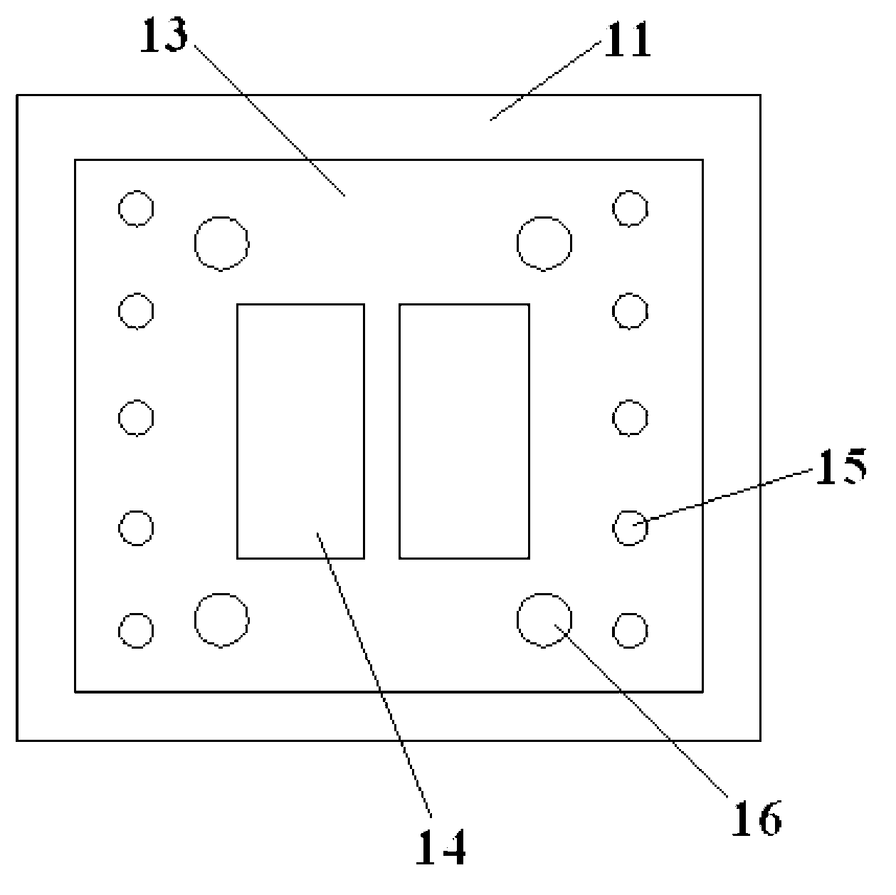 Continuous punching die for punch forming standard component