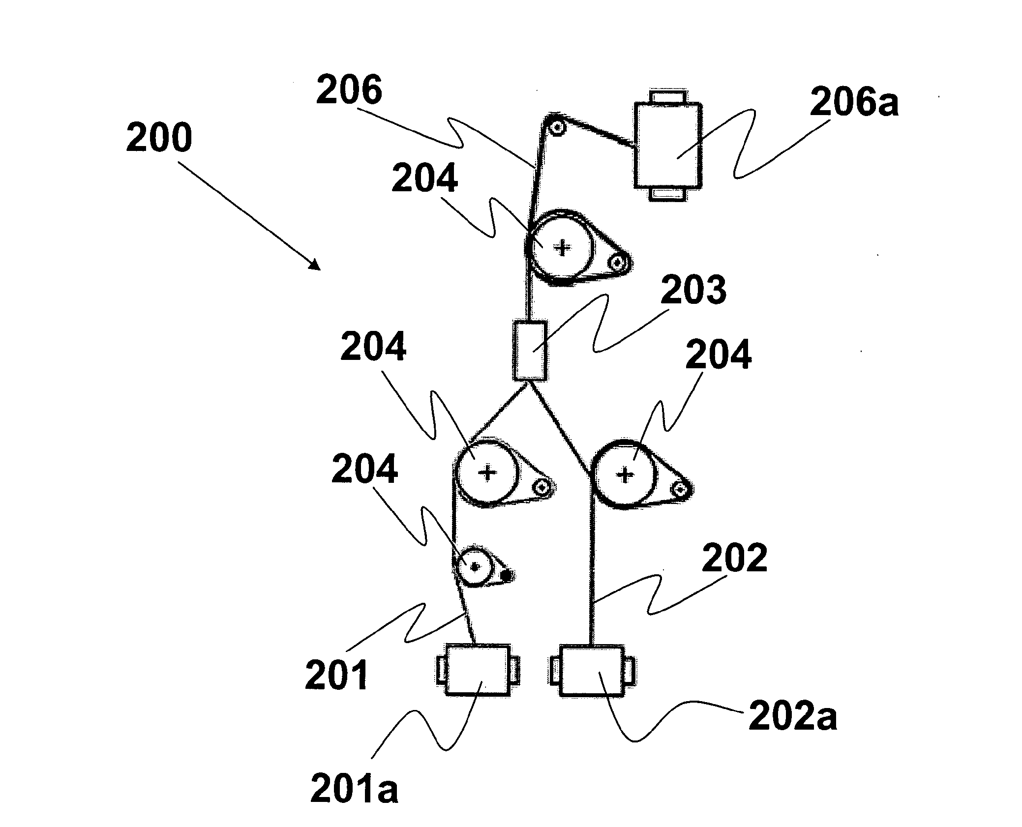 Tire having a structural element reinforced with a hybrid yarn