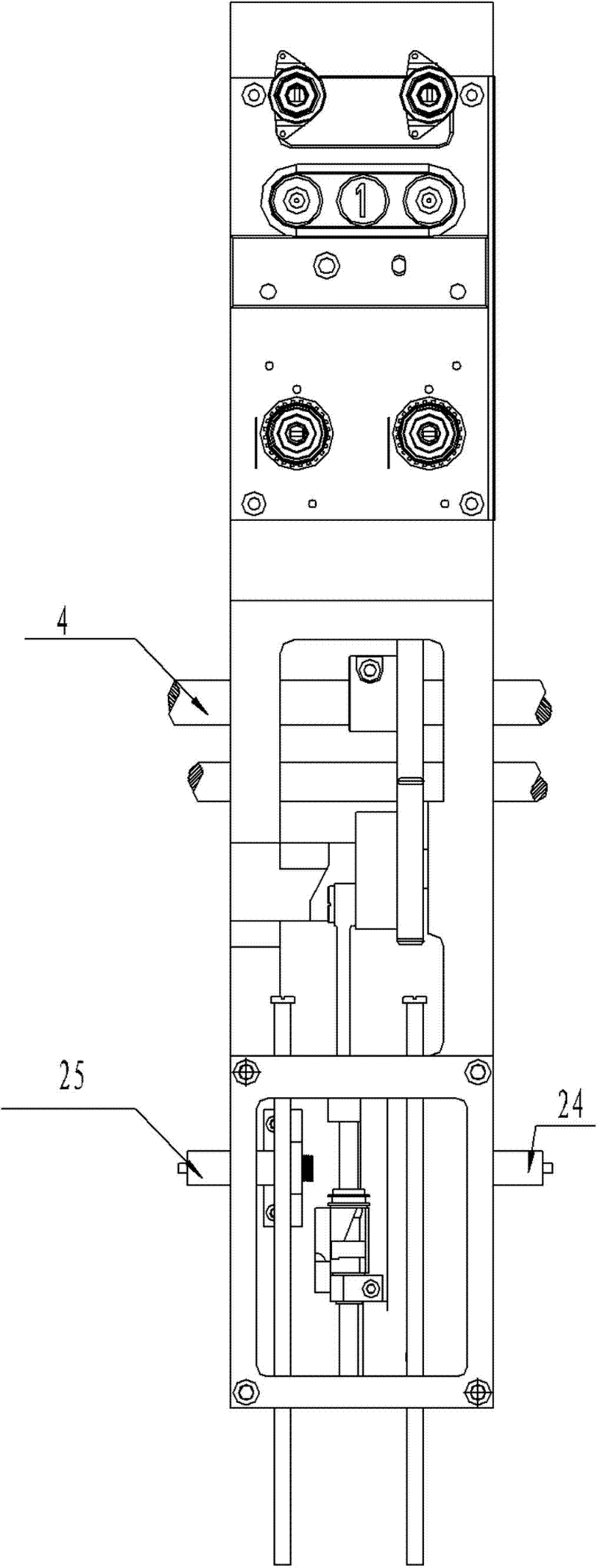 Double-sided double-row quilting and embroidering integrated machine