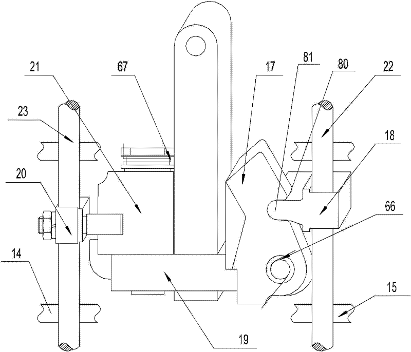 Double-sided double-row quilting and embroidering integrated machine