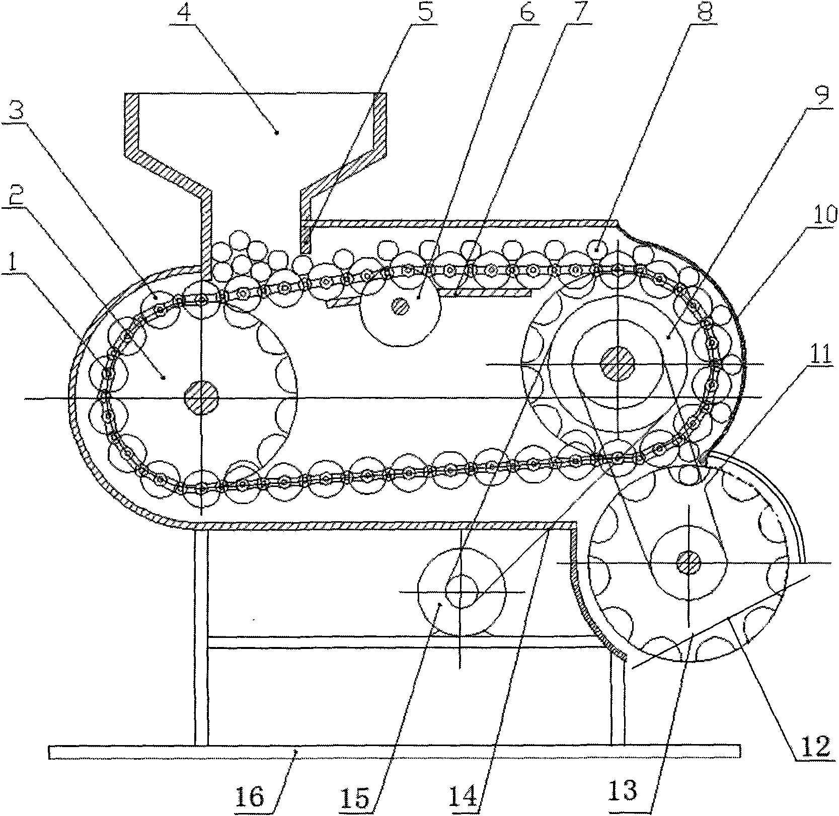 Self-orientation conveying slicing machine for Chinese-date