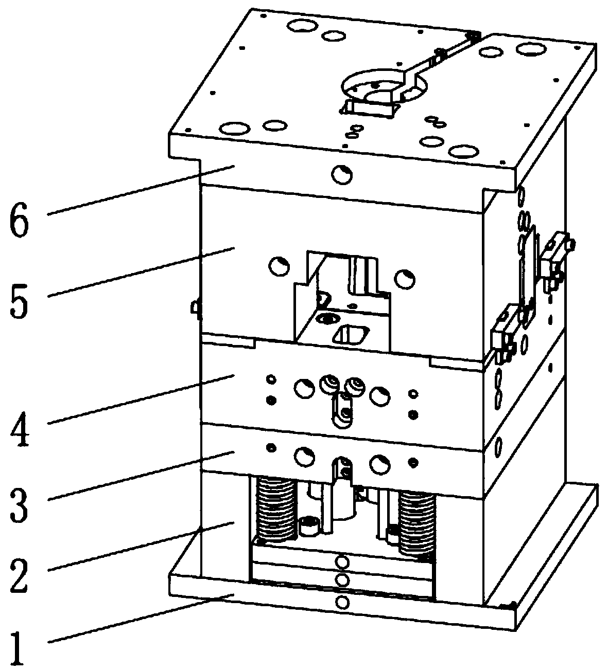 Male die bouncing structure mold