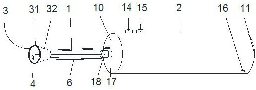 Artificial membrane rupture needle