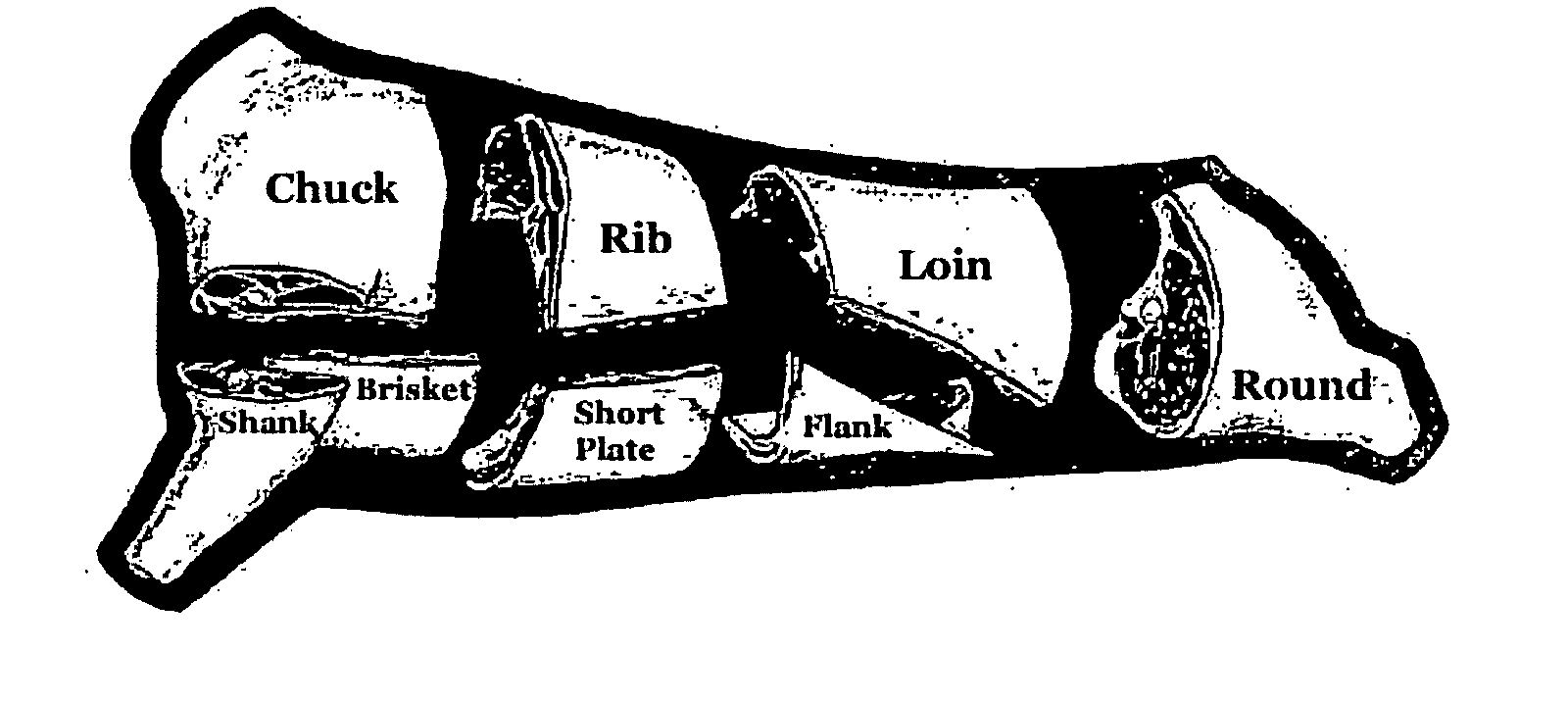 Beef steak cutting and preparation process and products