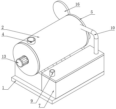 Self-cooking type rice noodle squeezing mechanism of rice noodle processing production line