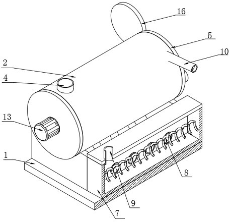 Self-cooking type rice noodle squeezing mechanism of rice noodle processing production line