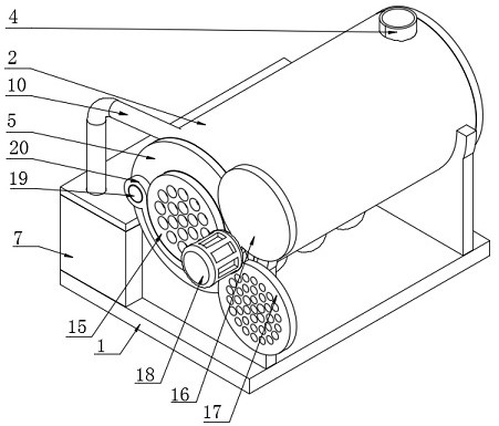 Self-cooking type rice noodle squeezing mechanism of rice noodle processing production line