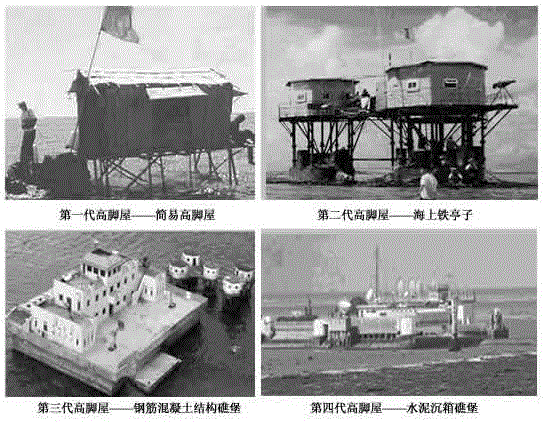 Light type container room suitable for being used in islands and reefs in South China Sea