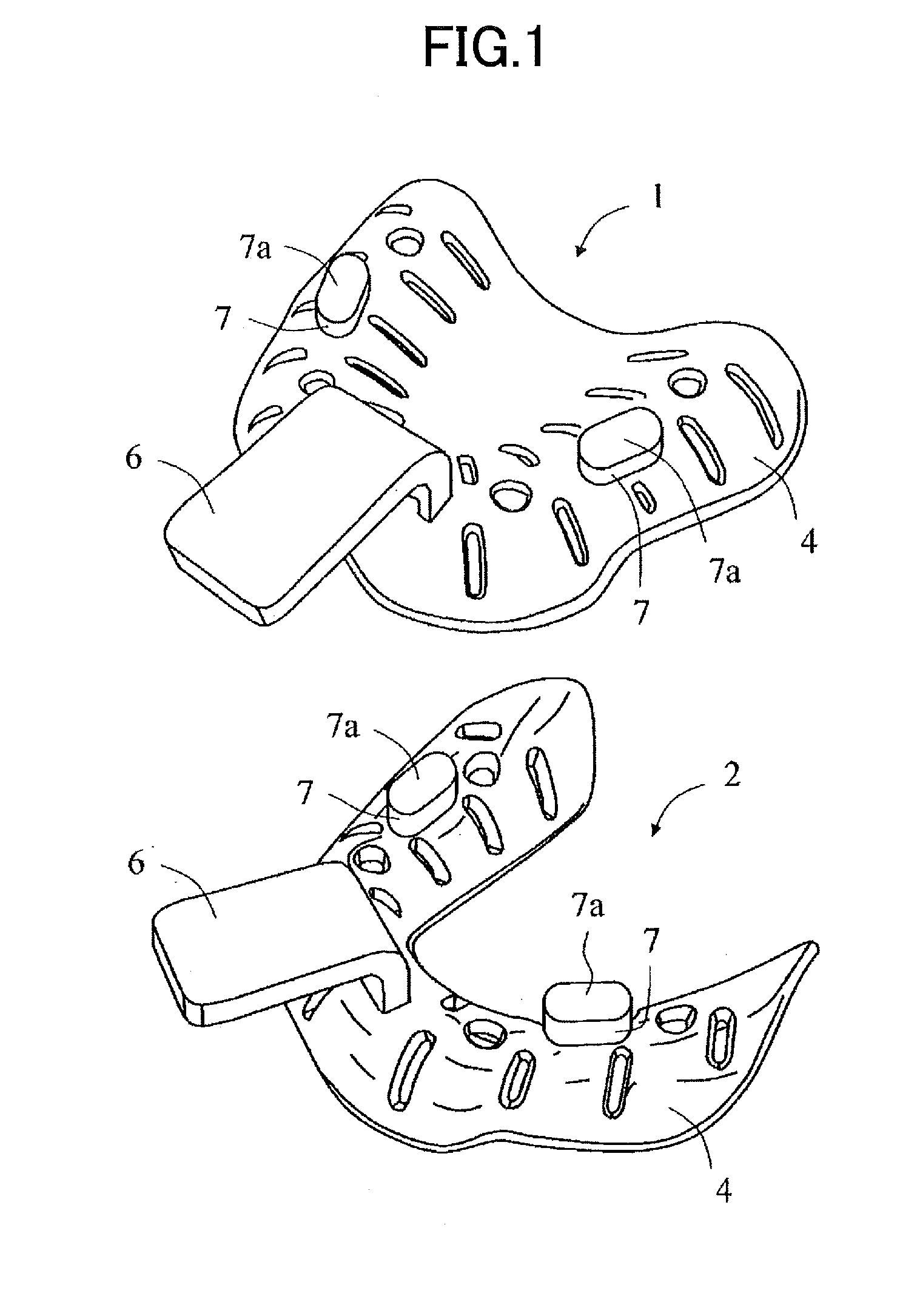 Impression tray set for edentulous jaw