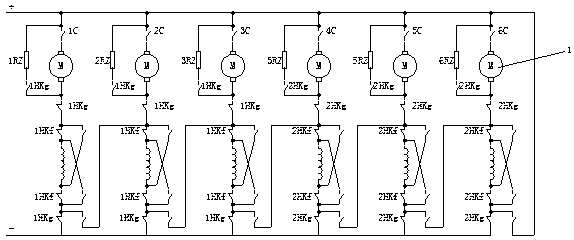 Power supply method and device for alternating-direct current locomotive upon unpowered conveying