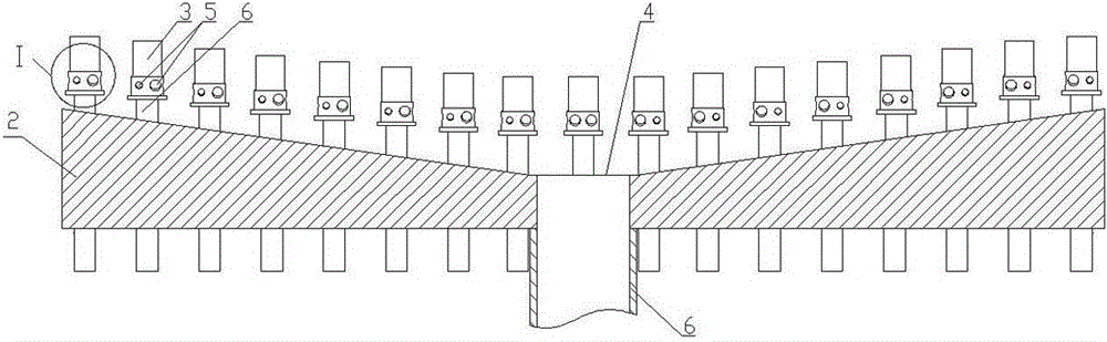 Air distribution device for biomass fluidized-bed boiler