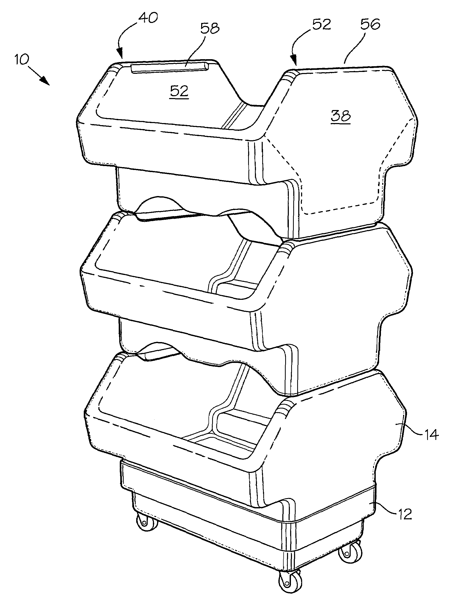 Stacking cooler