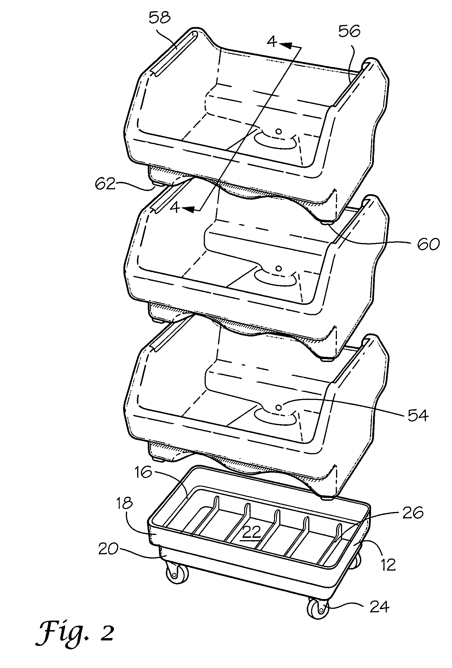 Stacking cooler