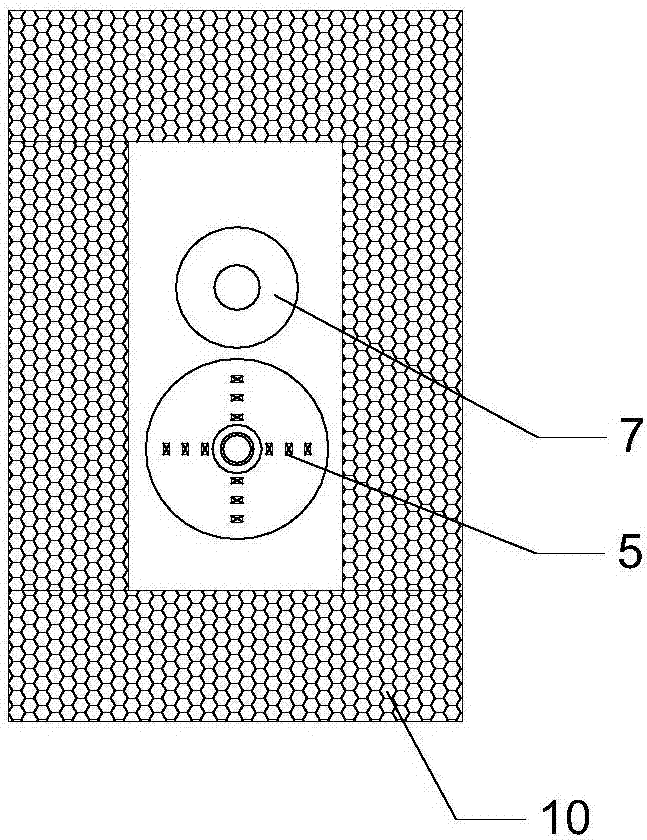 Wall scraping device with slag collecting function