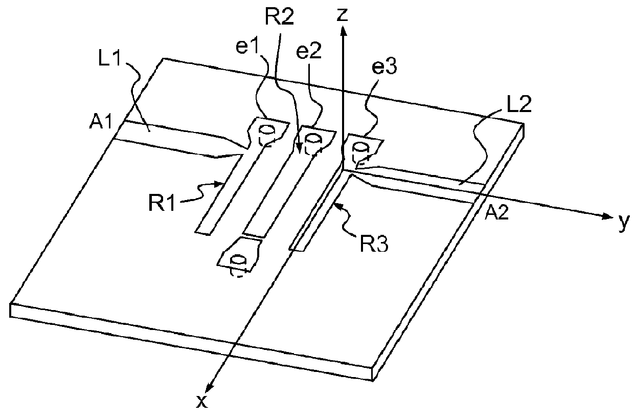 RF planar filter having resonator segments connected by adjustable electrical links