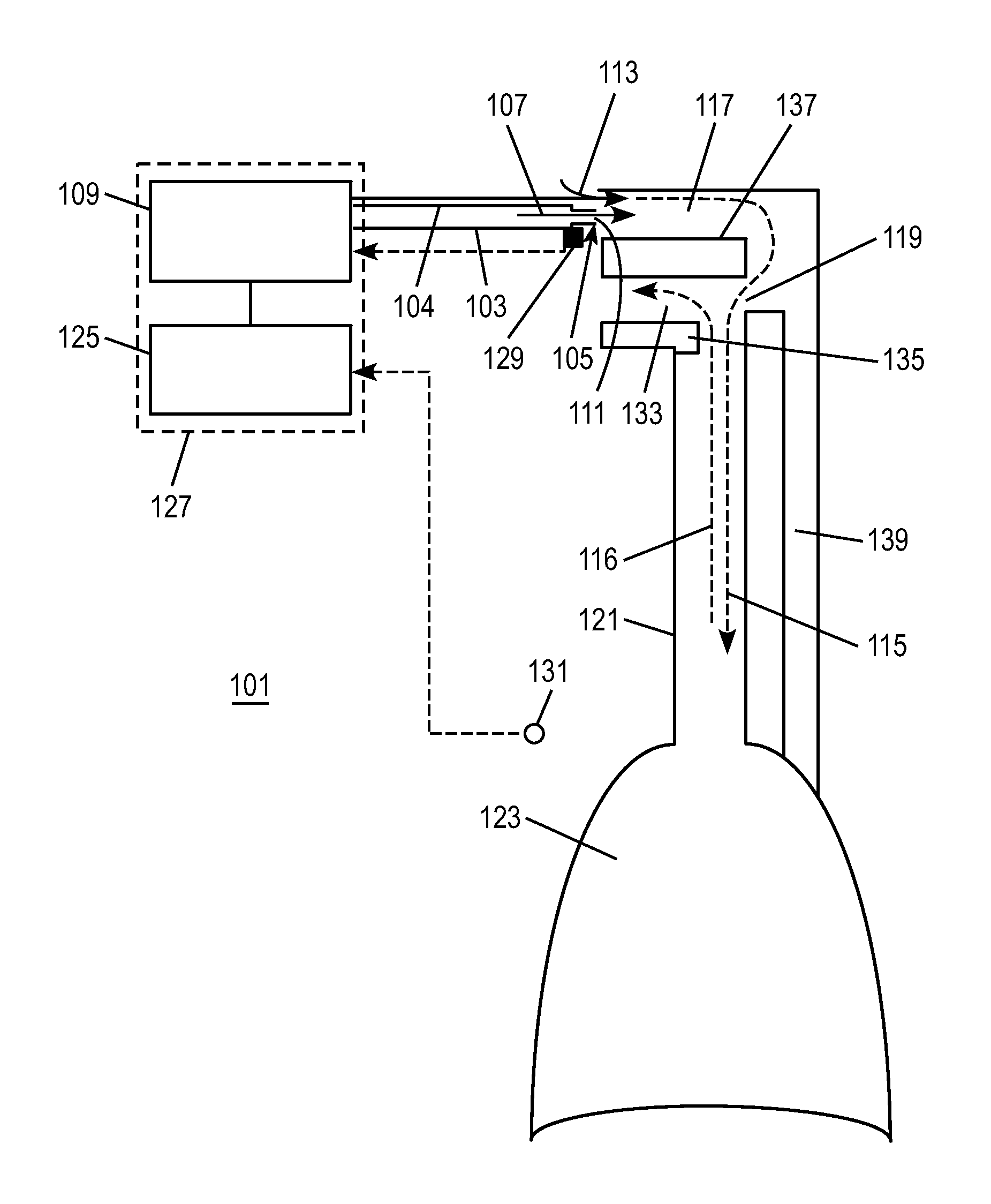 Methods, systems and devices for non-invasive open ventilation with gas delivery nozzles within an outer tube