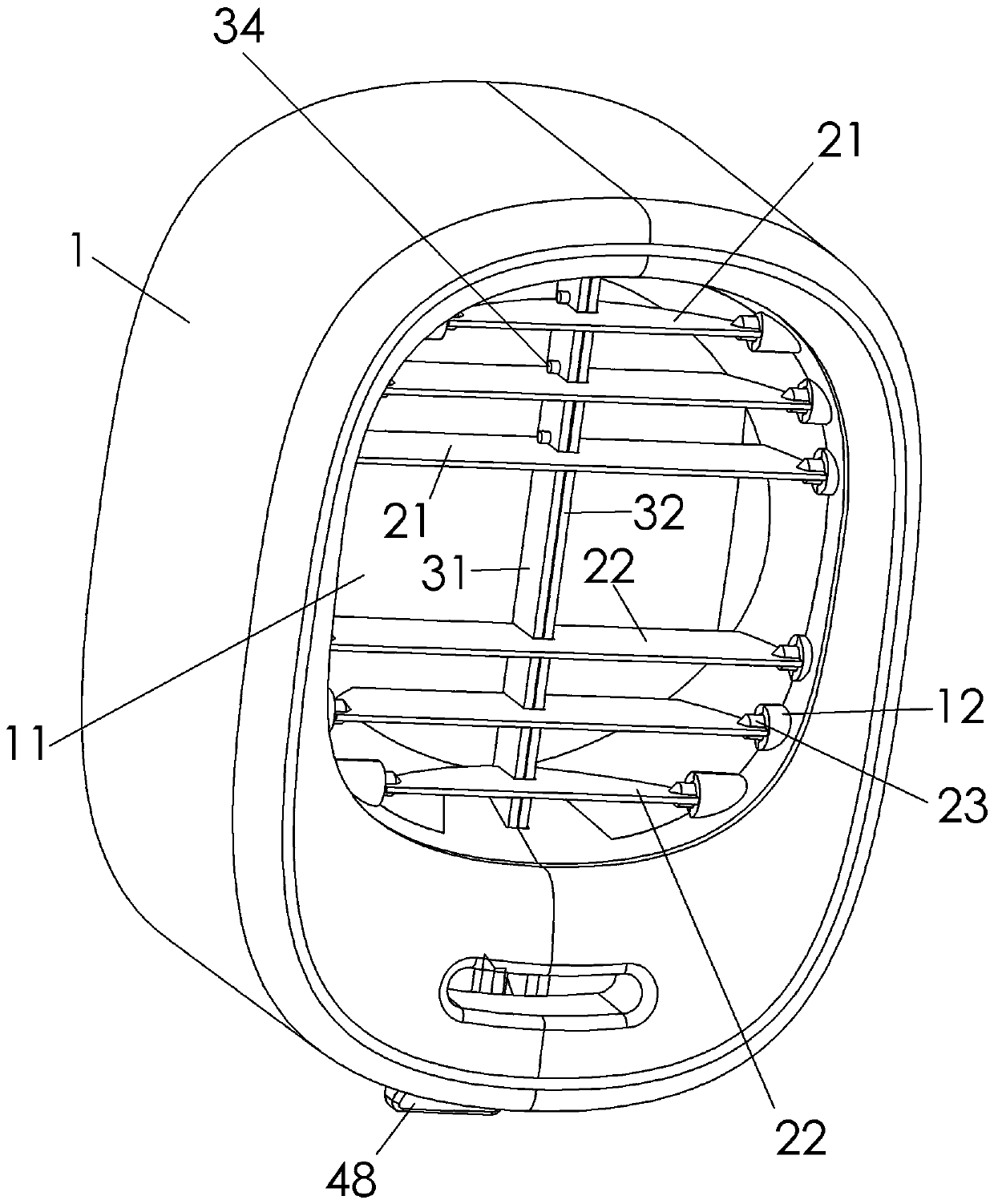 Integrated air nozzle