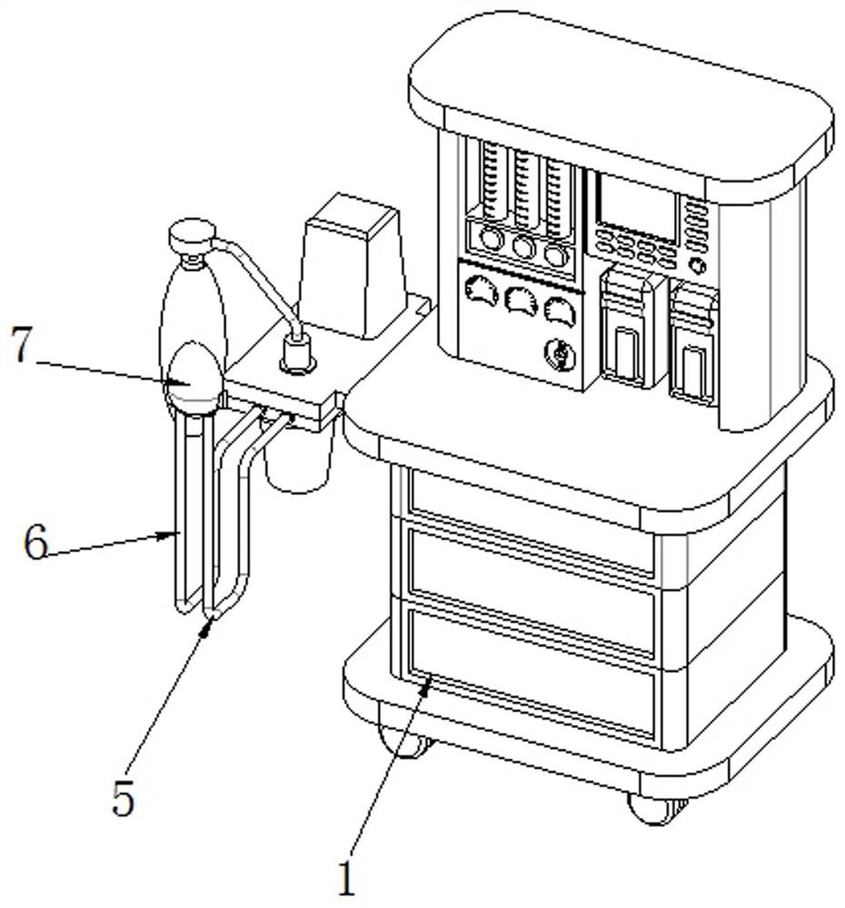 Suction type anesthesia machine for general anesthesia