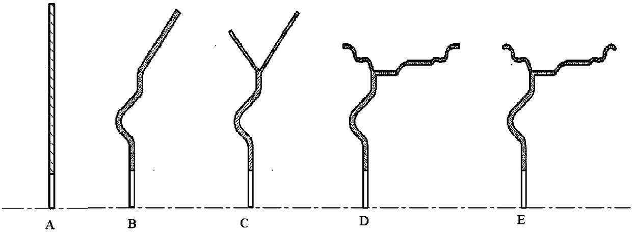 Integral wheel stamping and spinning manufacturing method