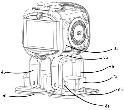 Fall detection method and fall protection method for foot type desktop pet robot