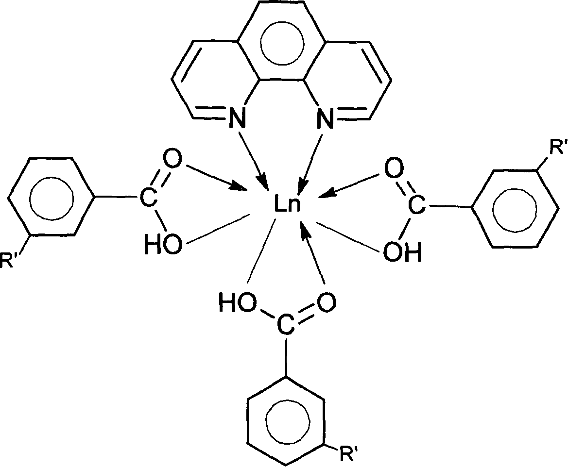 Inorganic-organic core-shell type rare earth high polymer material and its preparation method