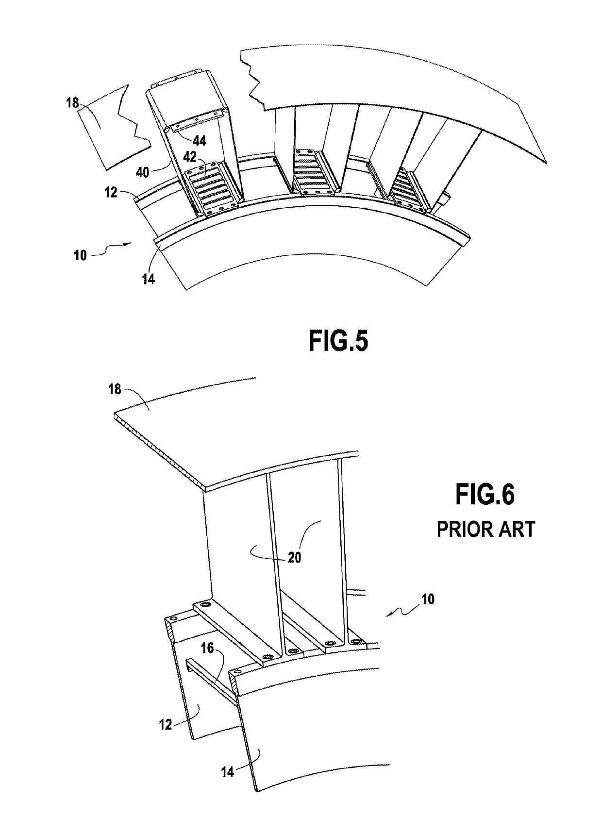 Intermediate casing guide vane wheel