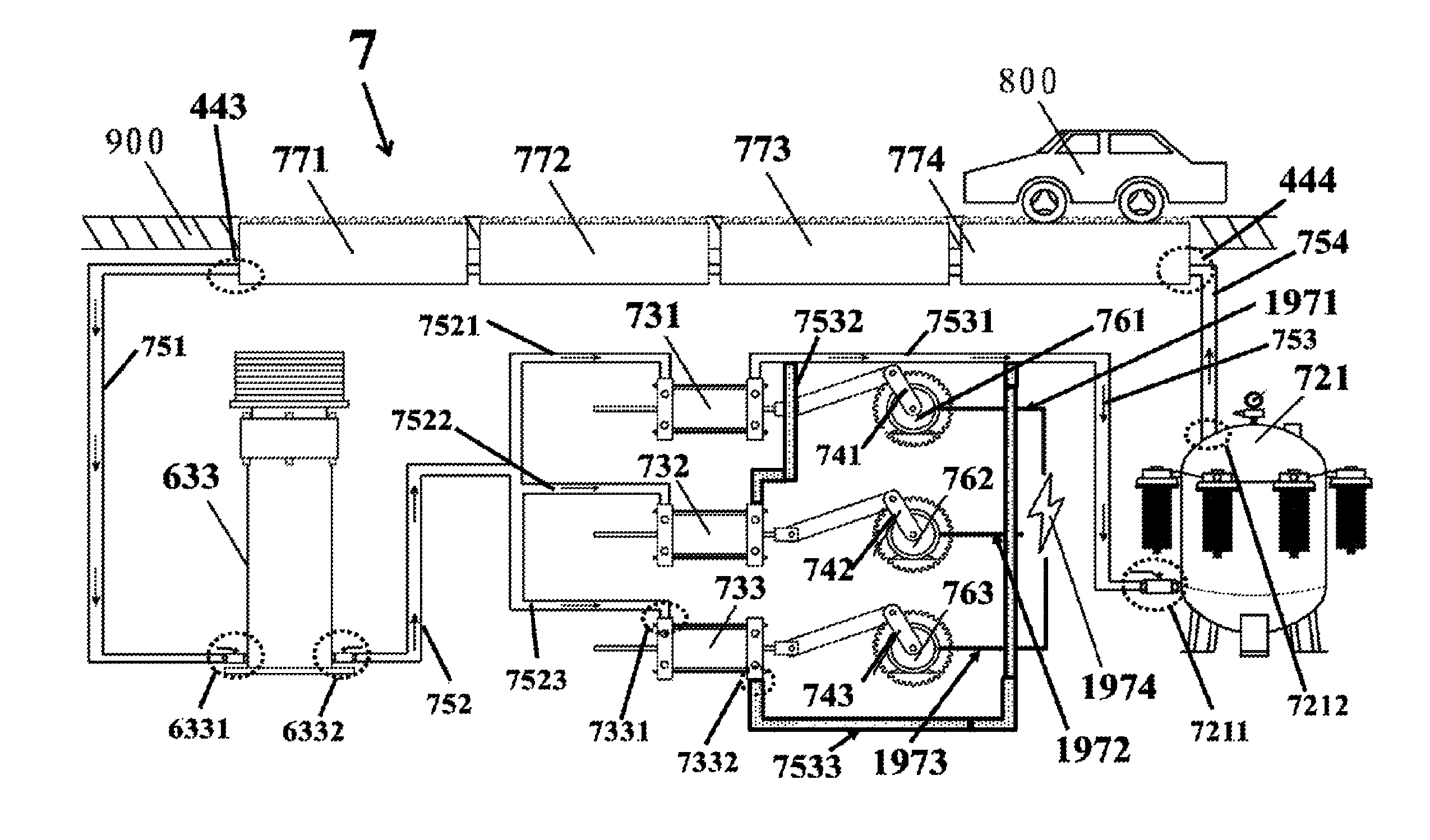 On-road energy conversion and vibration absorber apparatus