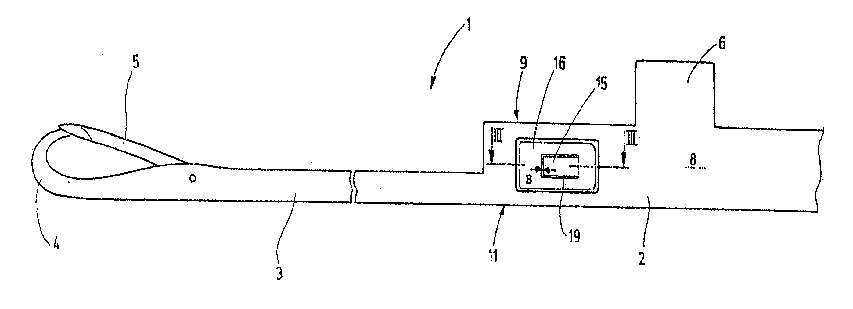 System component having a braking spring