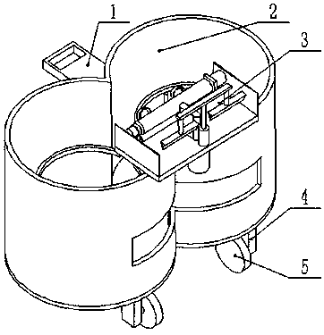 Automatic paying-off device for power wiring operation