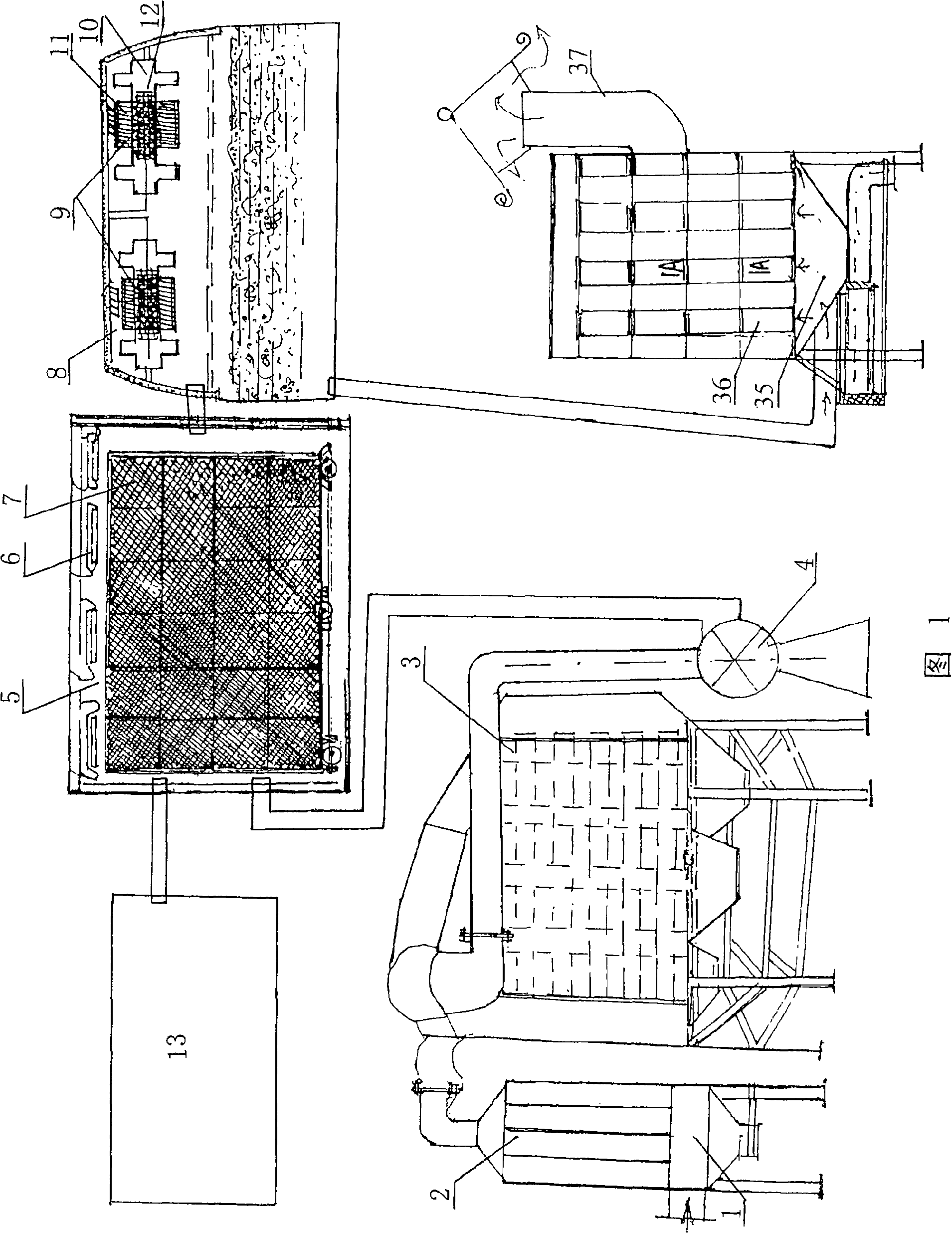 Assembly device for producing hydrogen, catalyzing and recovering resource