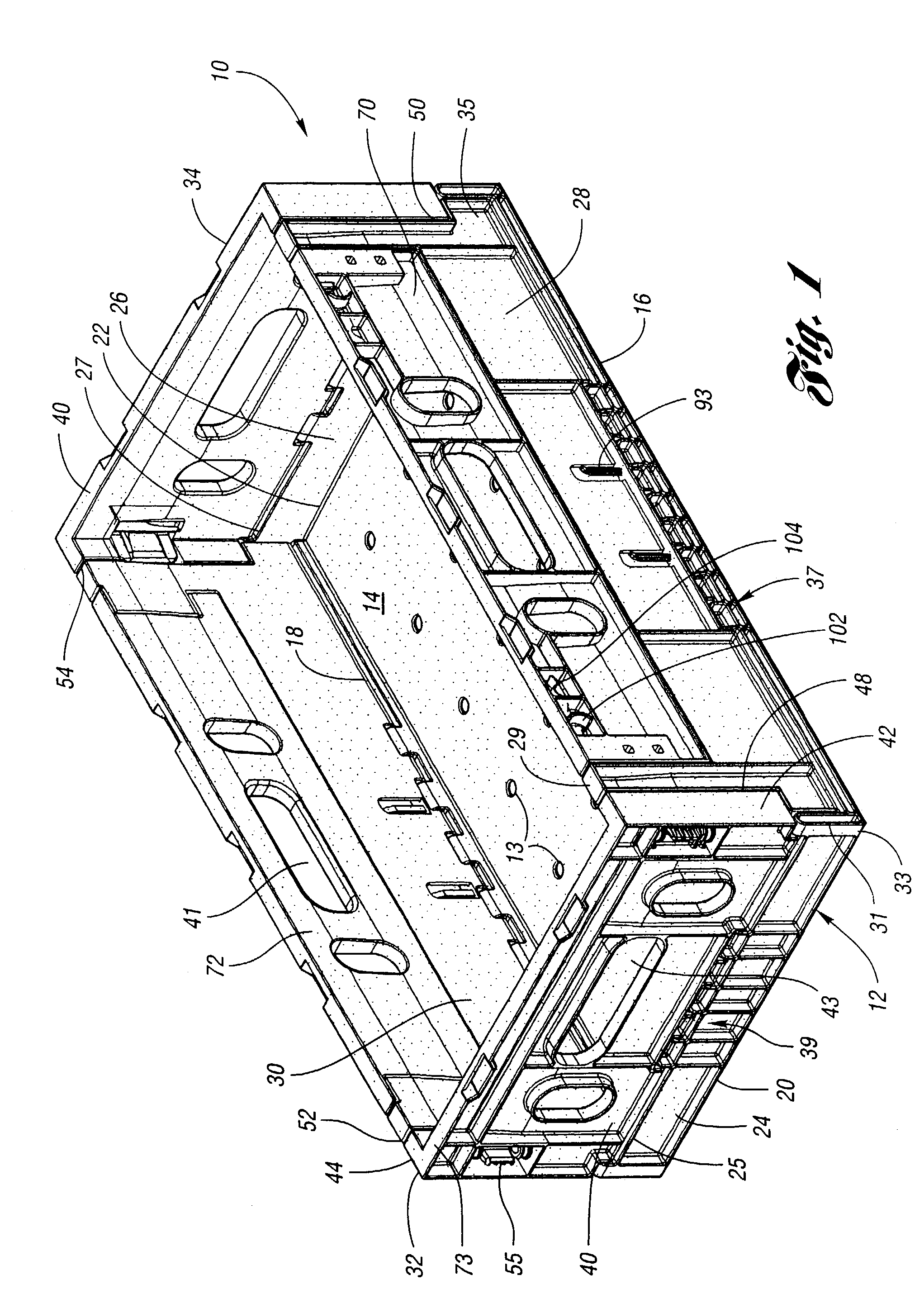 Collapsible merchandising container