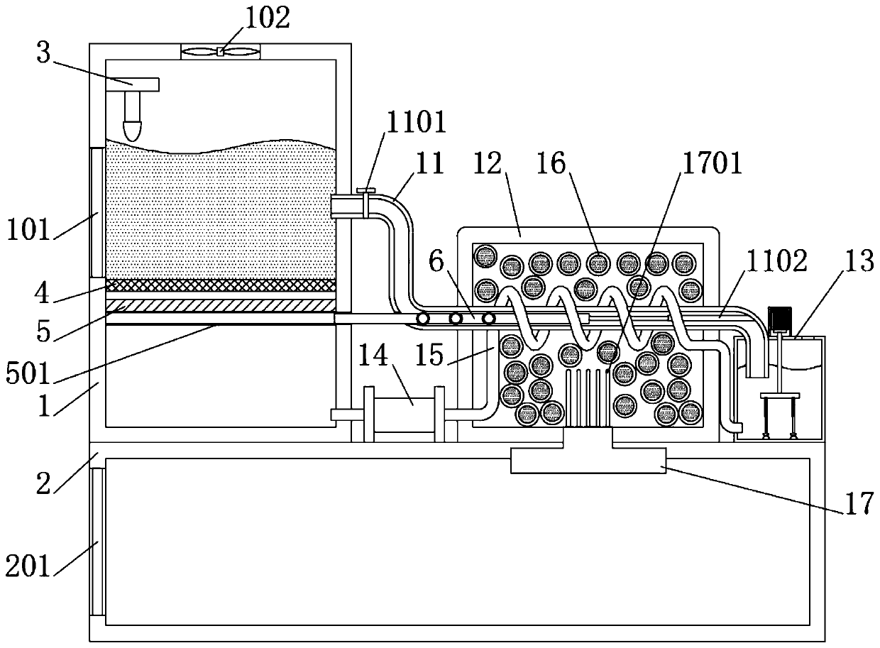 Incineration tail gas denitration device for industrial refuse treatment and using method thereof