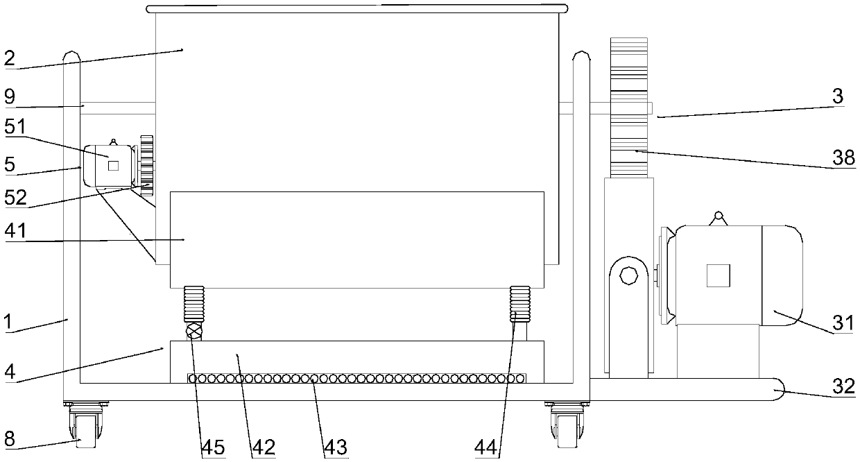 Mock strawberry raw material stir-frying apparatus used for functional mock strawberry tea preparation