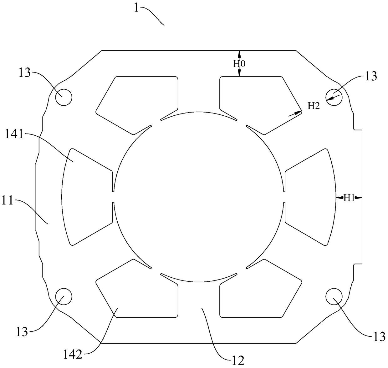 Motor and its stator