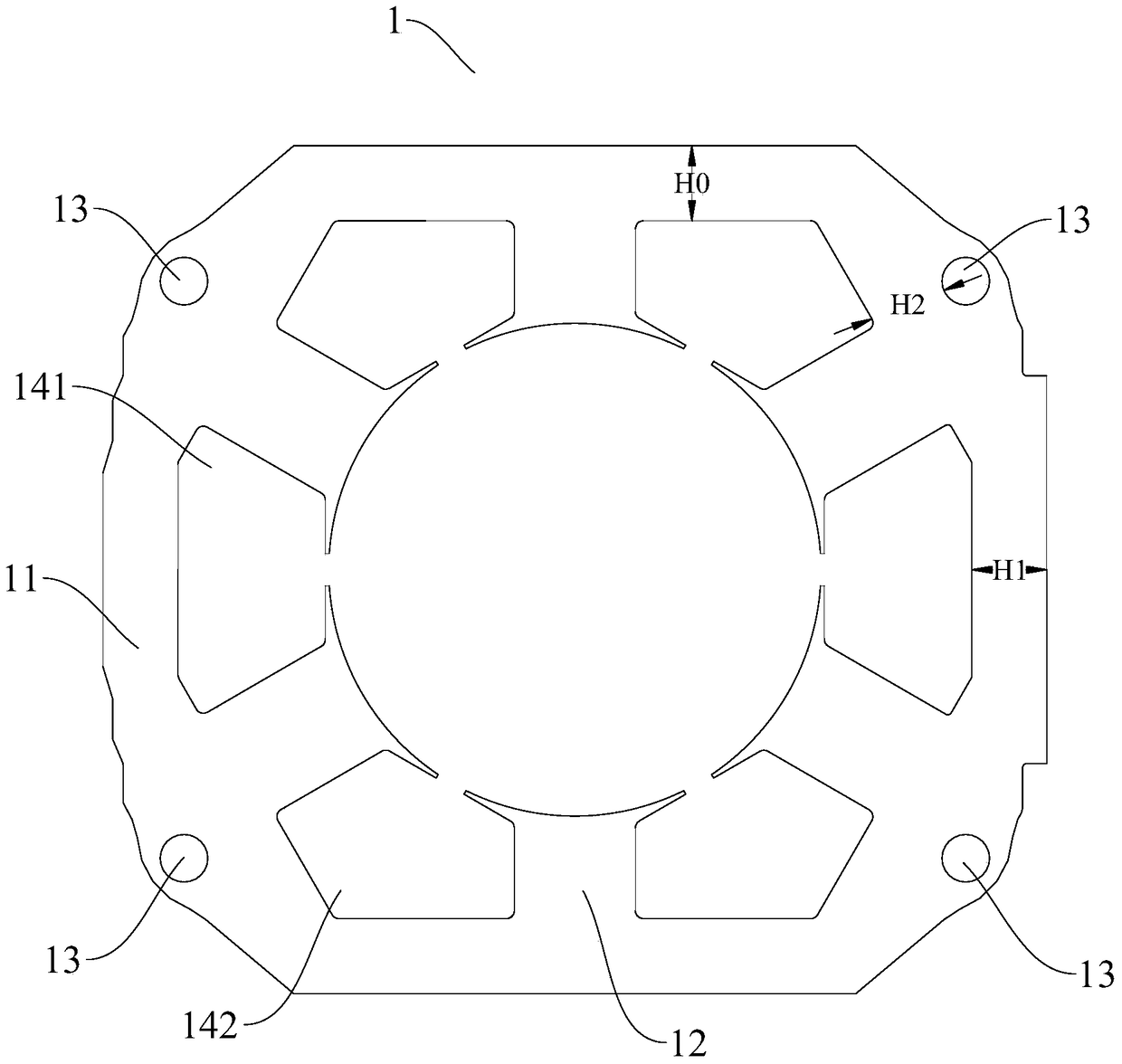 Motor and its stator