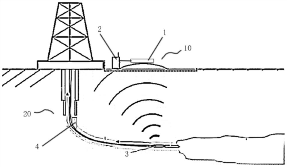 Downhole-to-ground logging communication and control device and method