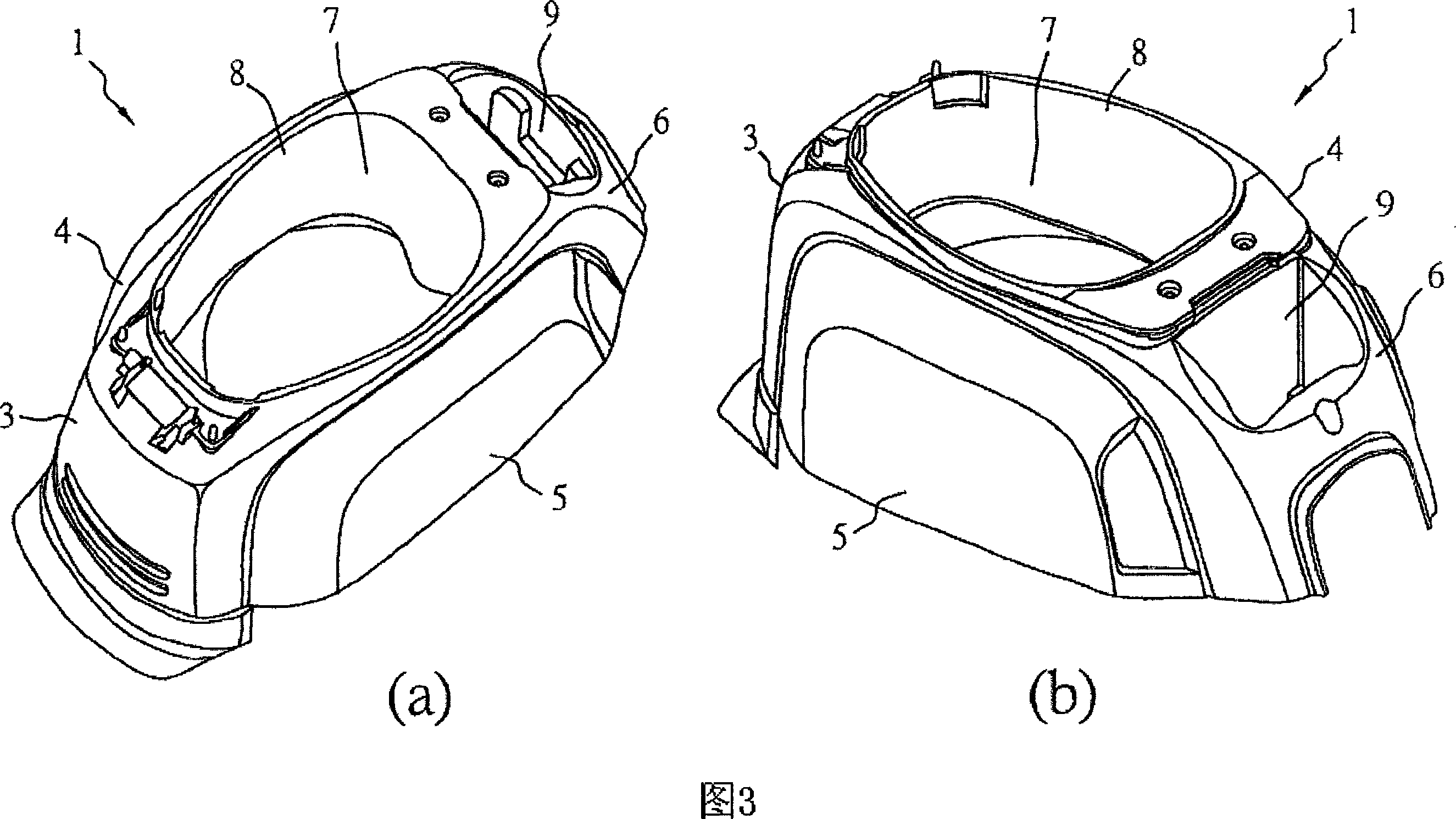 Motorcycle and shell structure thereof