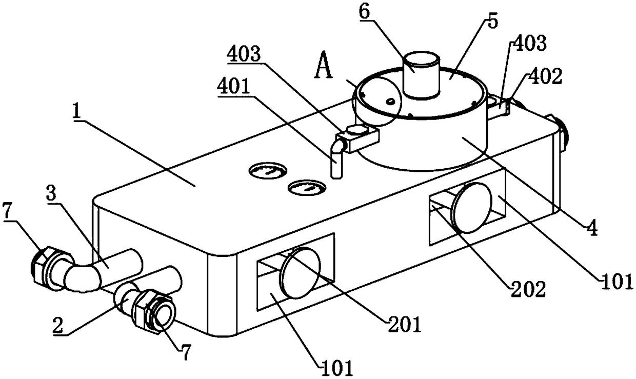 Leakproofness test device for HVAC pipeline