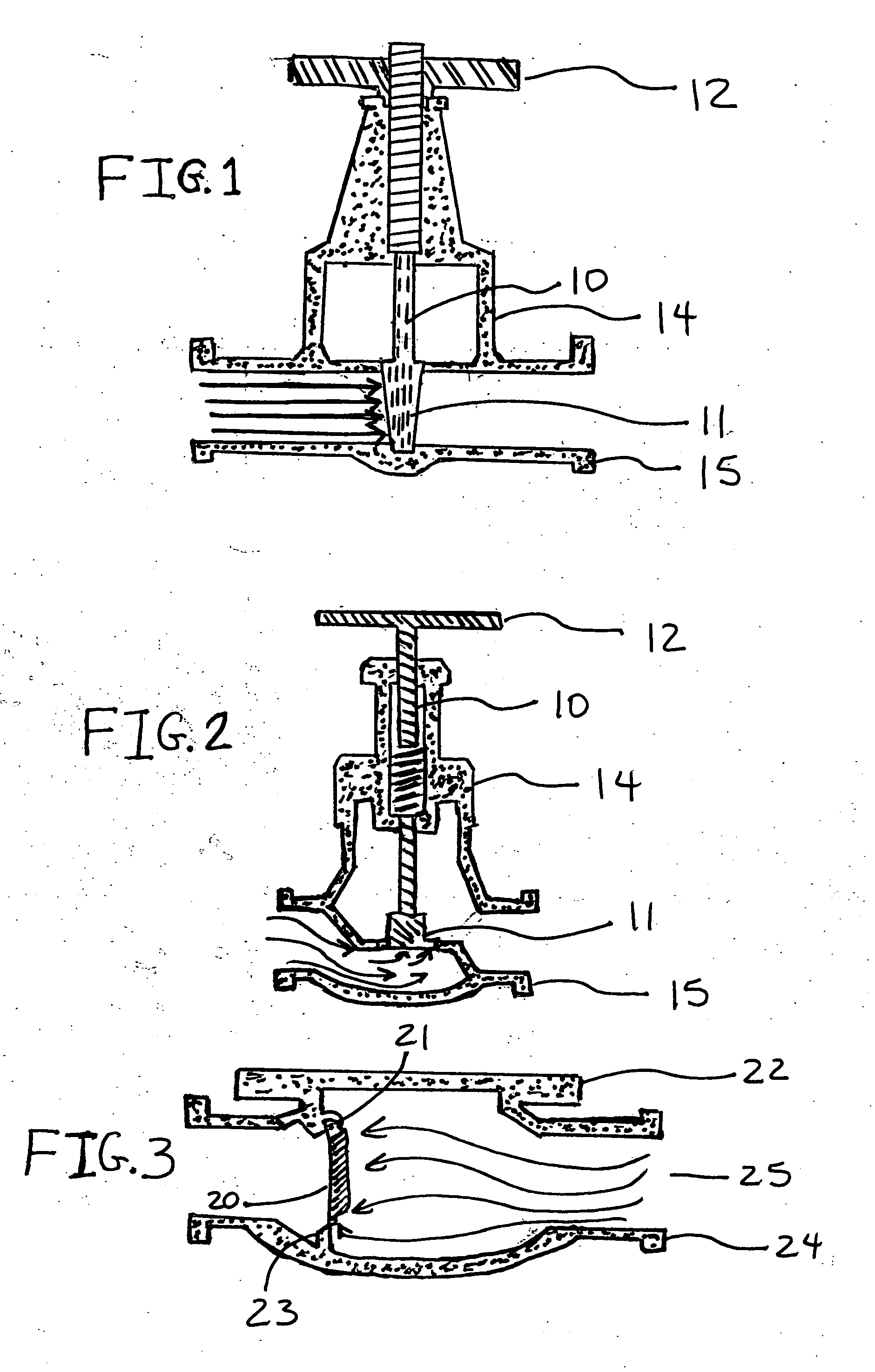 Inline control valve with rack and pinion movement