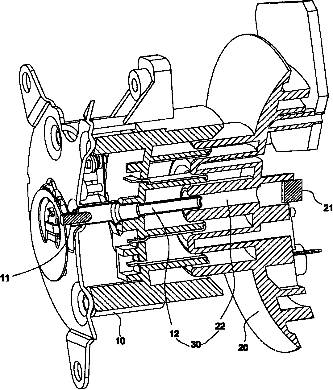 Remote control type power supply temperature control connection device