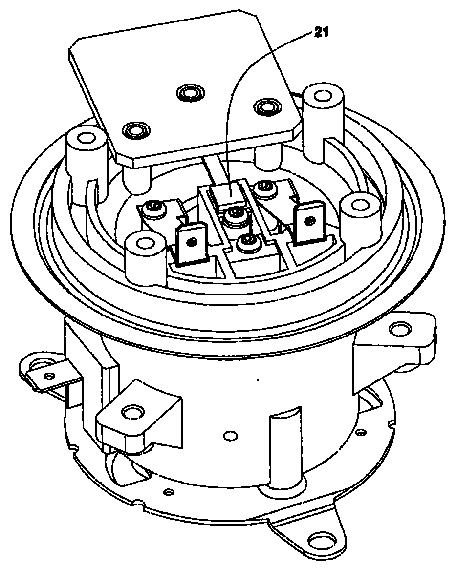 Remote control type power supply temperature control connection device