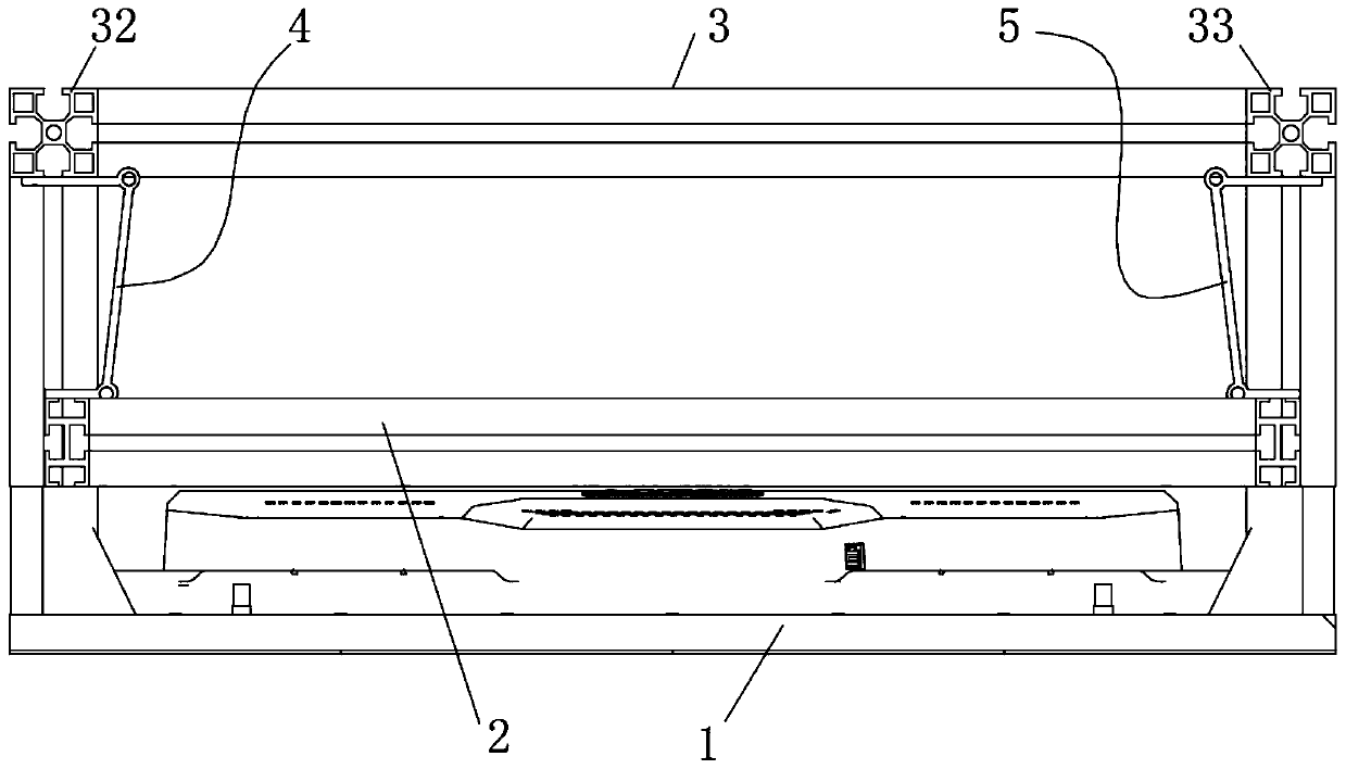 LED screen installing structure and LED screen