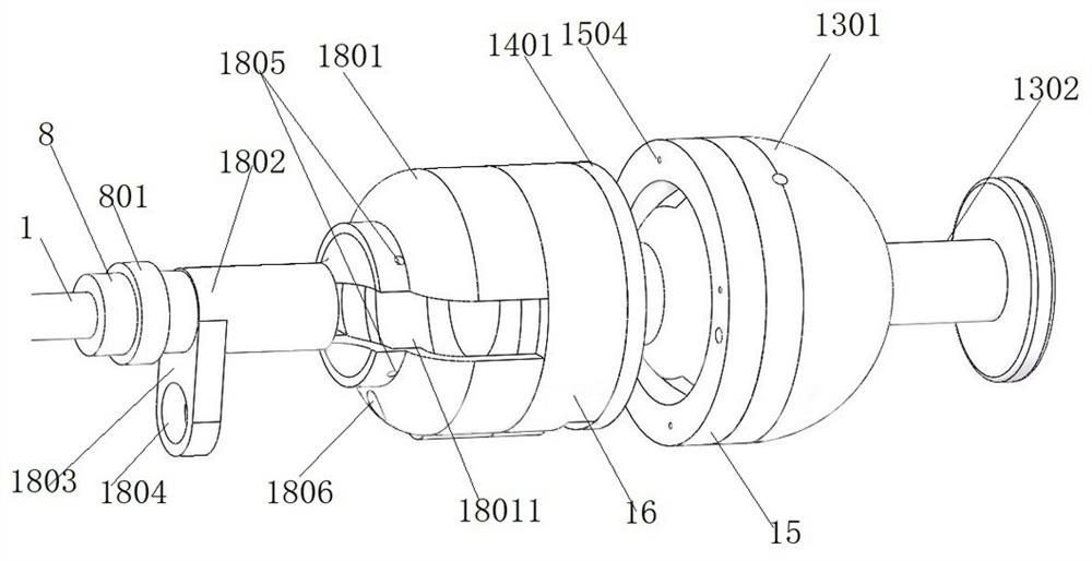 Flexible joint universal adjusting mechanism and adjusting handle