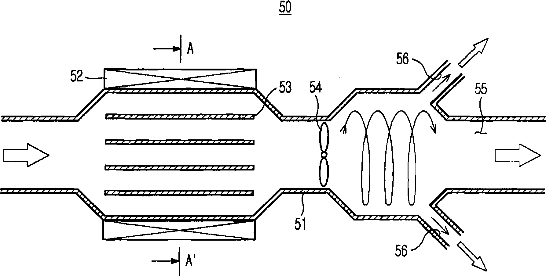 Washing machine having water softening device